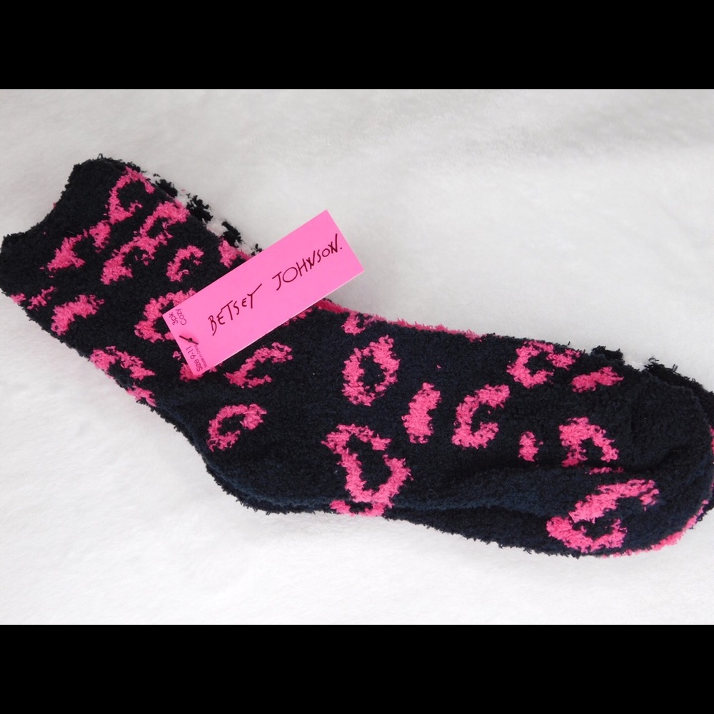 Betsy Johnson Fuzzy Socks